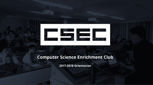 CSEC Orientation 2018