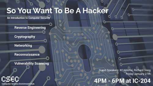 So You Want to be a Hacker